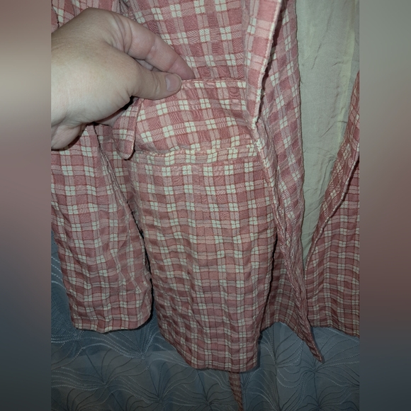 Free People brand Women's size medium, "Olivia Gingham Blazer" style jacket - Picture 9 of 12